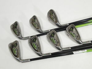 -LH- PING RAPTURE V2 Green Dot IRONS (5-PW,LW) Graphite REGULAR Flex