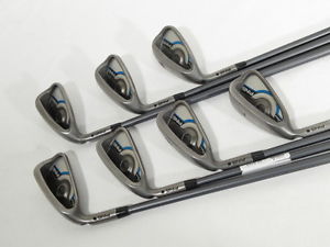 -LH- PING GMAX Black Dot IRONS (4-PW) Graphite SOFT-REGULAR Flex (LEFT-HANDED)