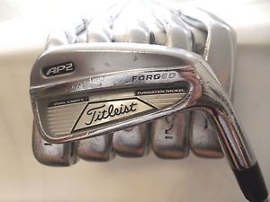 Used RH Titleist AP2 5-PW Iron Set Titleist Stiff Flex Steel Shafts RH +1/2"