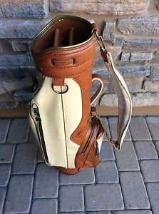 ~ Vintage ~ Miller Pro Only Golf Bag ~6 divider 7F 3192 06 w/rain cover