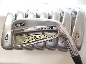 Used Titleist AP2 3-PW Iron Set Project X 5.5 Firm Flex Steel Shafts RH