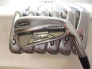 Used Titleist AP2 4-PW Iron Set Project X 5.5 Firm Flex Steel Shafts RH