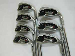 Brand New Custom Ping G20 Black Dot Iron set 4-PW Steel CFS Stiff flex Irons