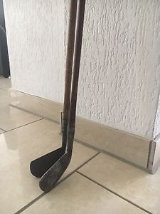 2 Golfschläger Antik