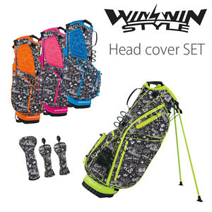 [NEW] WINWIN STYLE GOLF JAPAN LUCKY CHARA Light Weight STAND CADDY BAG SET 2017