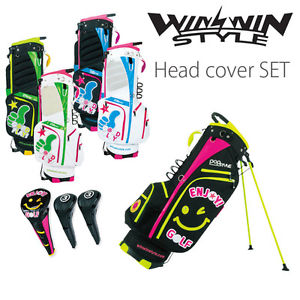 [NEW] WINWIN STYLE GOLF JAPAN ENJOY GOLF STAND CADDY BAG NEON COLOR HC SET 2017