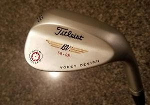 *NEW* PRE-BAN 2009 58* 58.08 Titleist Tour Chrome Satin Spin Milled Wedge Club