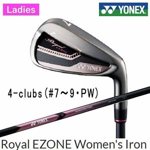 YONEX GOLF JAPAN ROYAL EZONE WOMEN'S IRON SET #7-9,PW(4clubs)XELA for ROYAL 2017