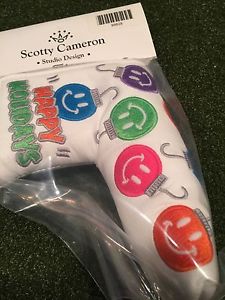 2011 Dancing Smiley Faces Holiday Scotty Cameron  Putter head cover