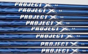 (8) PROJECT X BLUE 3-9PW 5.5 STIFF .355 TAPER TIP GRAPHITE SHAFT SET
