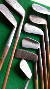 12 very good rare hickory golf clubs