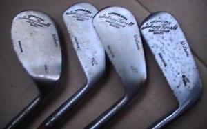 VERY RARE Antique JOHNNY FARRELL NATIONAL CHAMP Club IRON Set 1930`s MUST SEE !