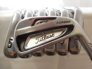 Titleist 714 AP2 forged 4-PW Iron set Project-X 6.0 stiff flex steel Used Rh