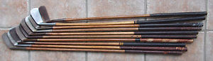 10 Antique Vintage Old 1920s Ladies Hickory Wood Shaft Golf Clubs Nice Group