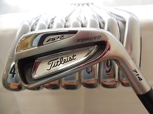 Titleist 714 AP2 4-PW Iron set KBS tour-v 110 stiff flex steel Used Rh Irons