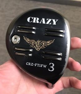 2016 Crazy CRZ Full Titan Fairway 3 Wood Head (Japan – Titanium)