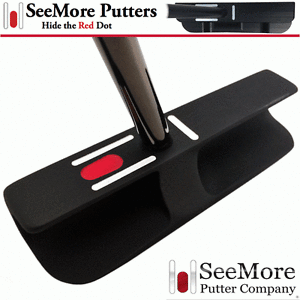 "NEW 2017" SEEMORE FGP BLACK ORIGINAL SERIES 34" MILLED FACE PUTTER + HEADCOVER
