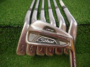 USED TITLEIST AP2 712 4-PW IRON SET KBS TOUR STIFF FLEX STEEL RH