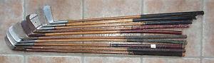 10 Antique Vintage Old 1900 To 1930 Ladies Hickory Wood Shaft Golf Clubs