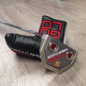 "LEFT HANDED" SCOTTY CAMERON GOLO 5 34" PUTTER + MATADOR GRIP  & HEADCOVER