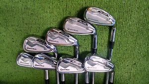 *Excellent* Taylormade SLDR Iron Set RH 4-AW PROJECT X 6.0 FREE  SHIPPING NICE!