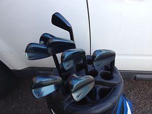 Custom  NIKE FORGED BLADE Pro Irons 3-PW KBS BLACK NICKEL SHAFTS STIFF multicomp