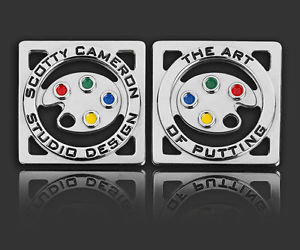 2017 Scotty Cameron Painter's Palette Square Round Billet Ball Marker Coin Art