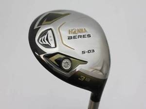 [USED] HONMA GOLF JAPAN BERES S-03 FAIRWAY WOOD VIZARD YZ55 3W 15 deg SR 9309