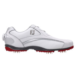 2x Footjoy Mens Hydrolite Golf Shoes BOA #50077 White UK 6.5 Wide 2015 (2 PAIRS)