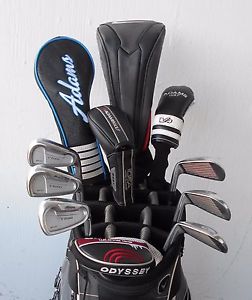 COMPLETE SET MEN'S RH MIZUNO ADAMS GOLF CLUBS DRIVER FWY HYBRIDS IRON SET PUTTER