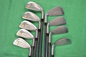 3 stars HIRO HONMA Golf Iron Set USED Gold NEW LB-280 GP Super Ferrite Carbon 3s