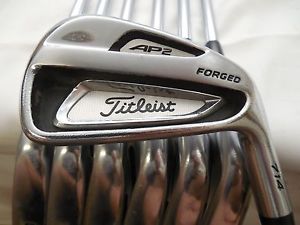 Titleist 714 AP2 4-PW Iron set KBS tour 90 stiff flex steel Used Rh Irons