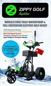 Zippy Golf IPX8 Fully Waterproof & Full Suspension Electric Golf Buggy