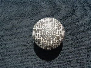 c 1890  Line cut  GUTTY (Gutta Percha) BALL   Scarce SNOWDROP