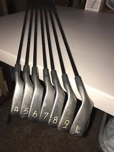 PING EYE 2 GOLF IRON SET, 4-9, L WEDGE RIGHT HANDED BLACK DOT 2 FREE WEDGES