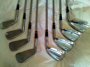 Wilson Staff Gooseneck Irons 3-PW nice clean set with stiff shafts and new grips