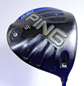 Ping Golf G30 Driver 9 Degrees Right Handed Stiff Flex Used with Headcover