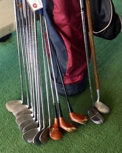 GREAT FULL SET OF POWERBILT GOLF CLUBS WITH PUTTER AND BAG!!