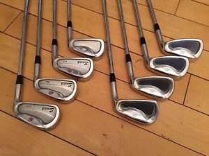 Scratch Golf Irons Forged 1018 EZ-1 Combo Iron Set 8 Clubs 3-PW KBS Tour Shafts
