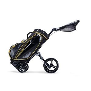 * NEW * ALPHARD DUO EVO GOLF TROLLEY AND BAG IN ONE | BLACK / YELLOW