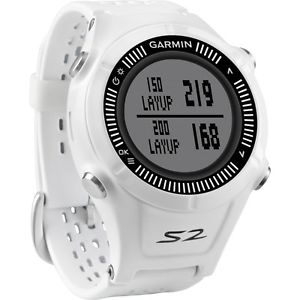 GARMIN APPROACH S2 GPS WATCH - PRELOADED COURSES - WHITE - NEW IN BOX!