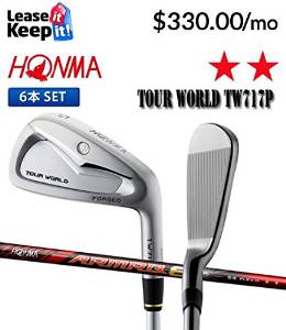 HONMA GOLF JAPAN TOUR WORLD TW717P IRON SET #5,6,7,8,9,10 (6 clubs) 2-STARS ARMRQ8 62 Graphite REGULAR shaft 2013