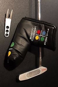 Titleist Cameron Studio Style Newport 2.5 Putter, Head Cover and Divot Tool