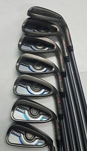 PING GMAX 5-SW IRONS(GRAPHITE SHAFTS)USED ONCE 01482844270 07976705304