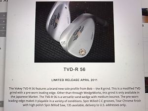 Titleist Vokey Wedgeworks TVD 56 R grind - Limited Edition Wedge Tour Issue S400