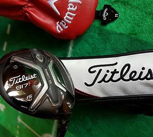 Titleist 917 f2 15 degree 3 wood plus cover wrench weights and bag