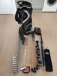 Callaway Ladies golf clubs set - 9 irons, 3 woods, putter, bag and accessories