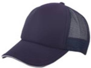 DDI 1474319 5 Panel Mesh with Sandwich Bill Cap - Navy Case Of 144