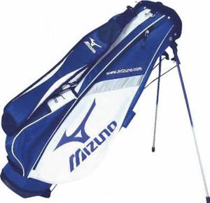 MIZUNO GOLF JAPAN SLIM STAND CADDY BAG 7.5x47" 1.9 kg (4.2 lb) EXTRA LIGHT 2012 MODEL (Blue/White)
