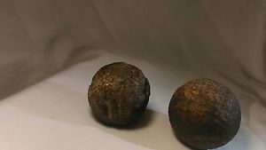 antique golf gutty balls x2